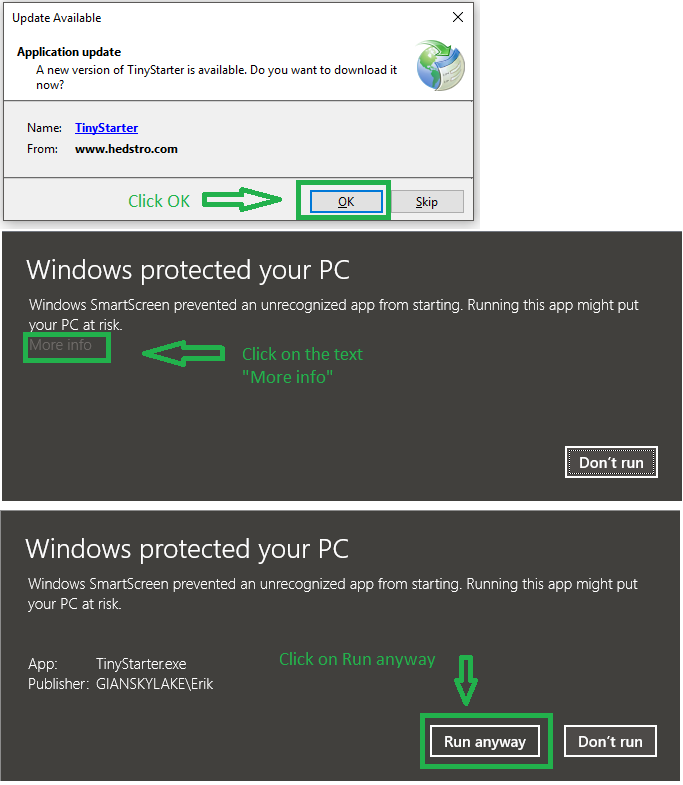 Install procedures