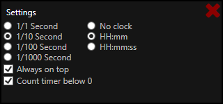 TinyTimer Settings